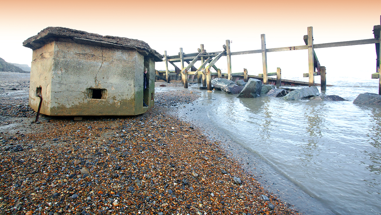 WW2 Pillbox ( some people will make a home just anywhere:-) but what a view!