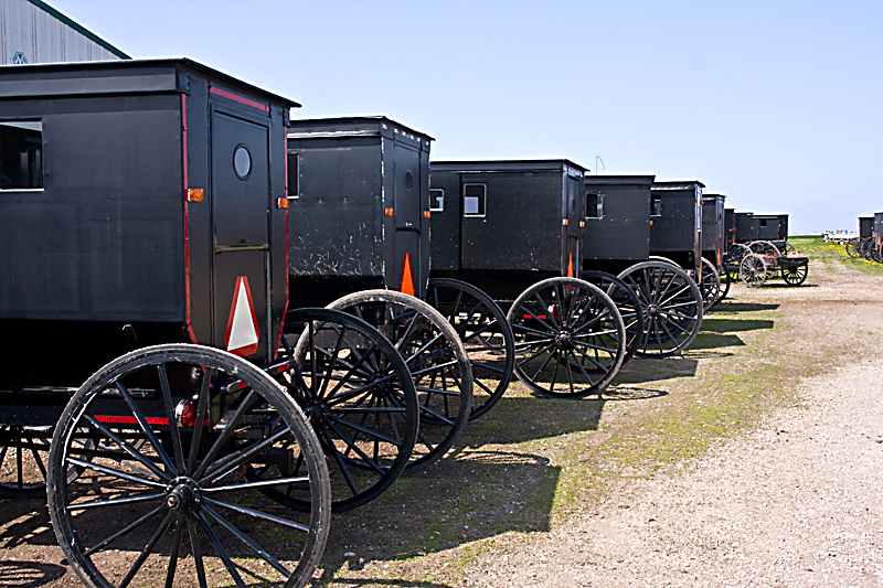 Amish Parking lot