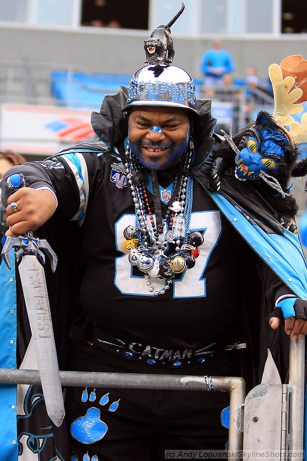 Carolina Panthers superfan - Catman