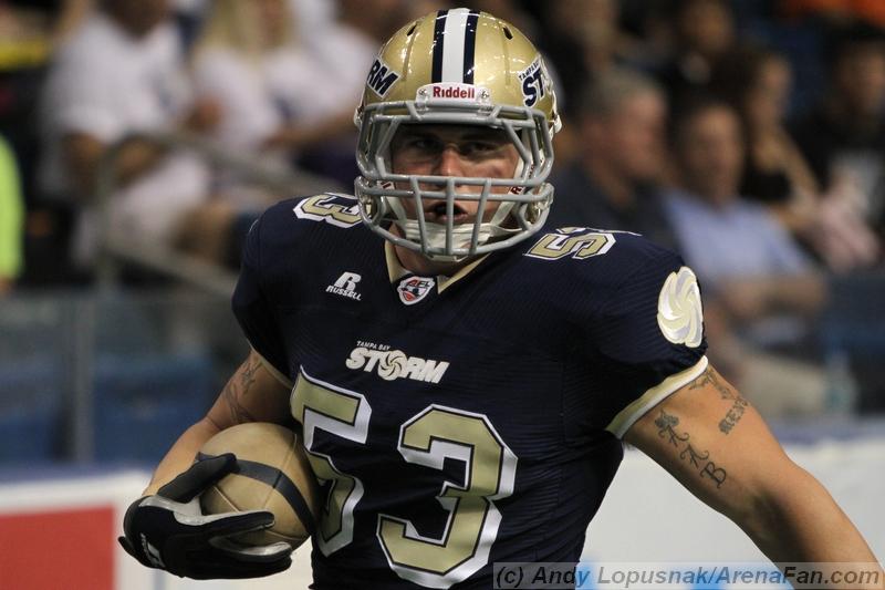 Tampa Bay Storm LB Dusty Bear