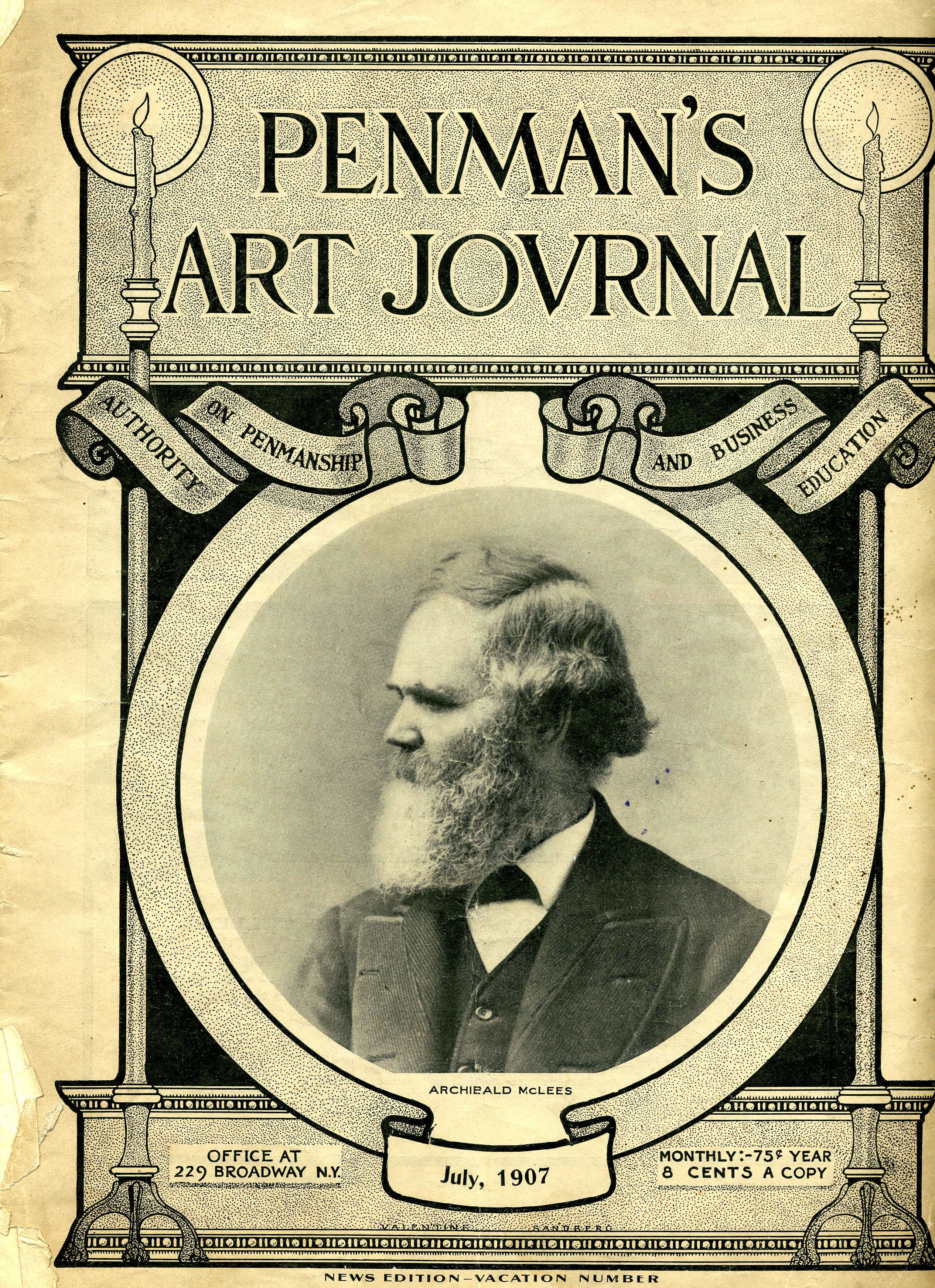 On the cover of PENMANS ARTJOVRNAL
