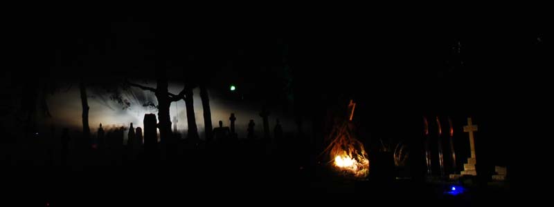 Halloween grave yard