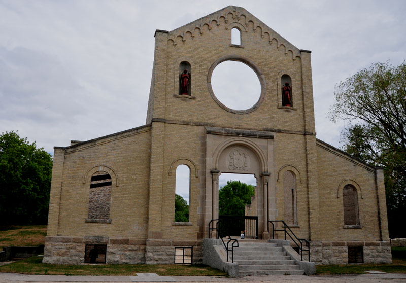 Ruins of Trappist Monastery in St Norbert, Manitoba