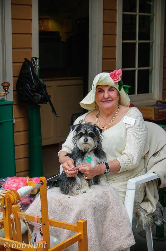 A Spinner and Her Dog