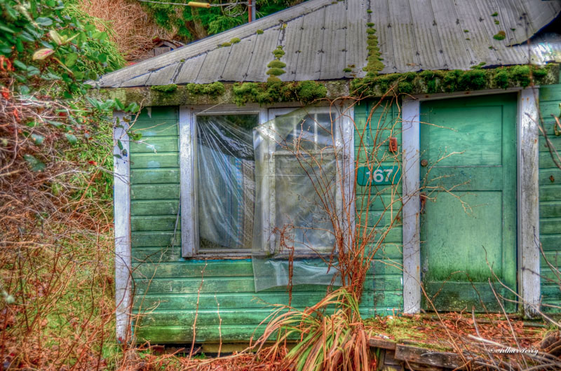 Behind the green door