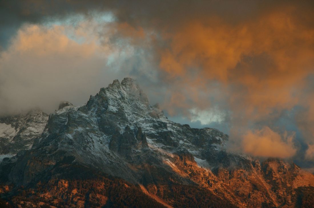 Dawn Over the Tetons, Wyoming