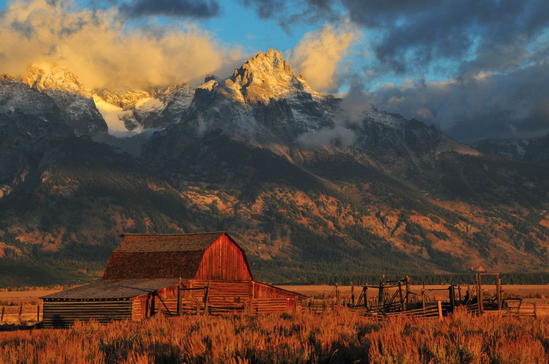 Mormon Barn (late 1890s), Below the Tetons Under Storm Conditions