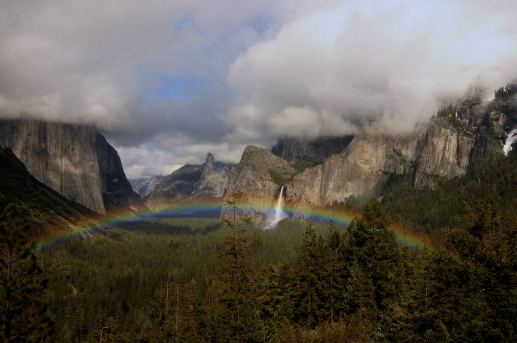 Rainbow Over Yosemite Valley