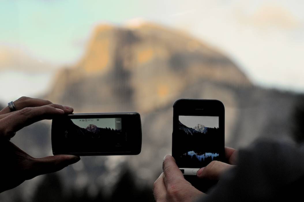 Photographing Half Dome with Cell Phone Cameras