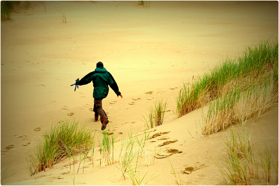 Brian is Exuberant On the Oregon Dunes