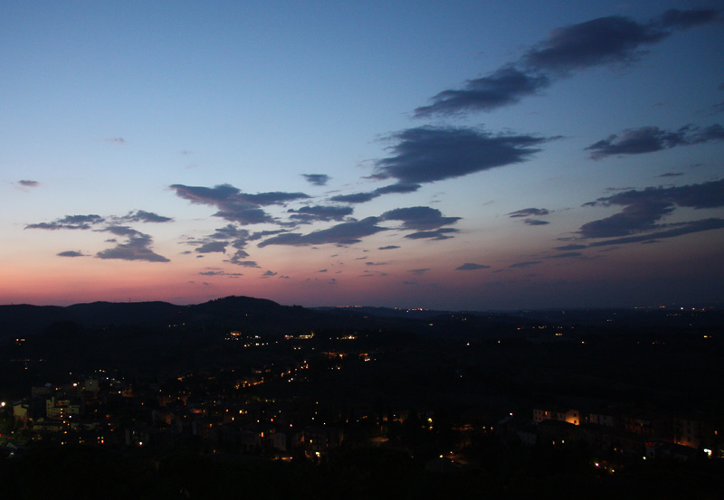 Sunset from San Gimignano