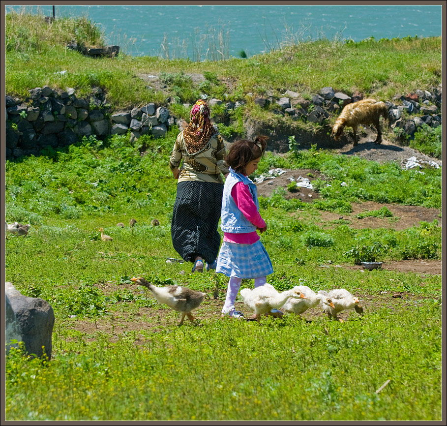 Lake Cildir villagers