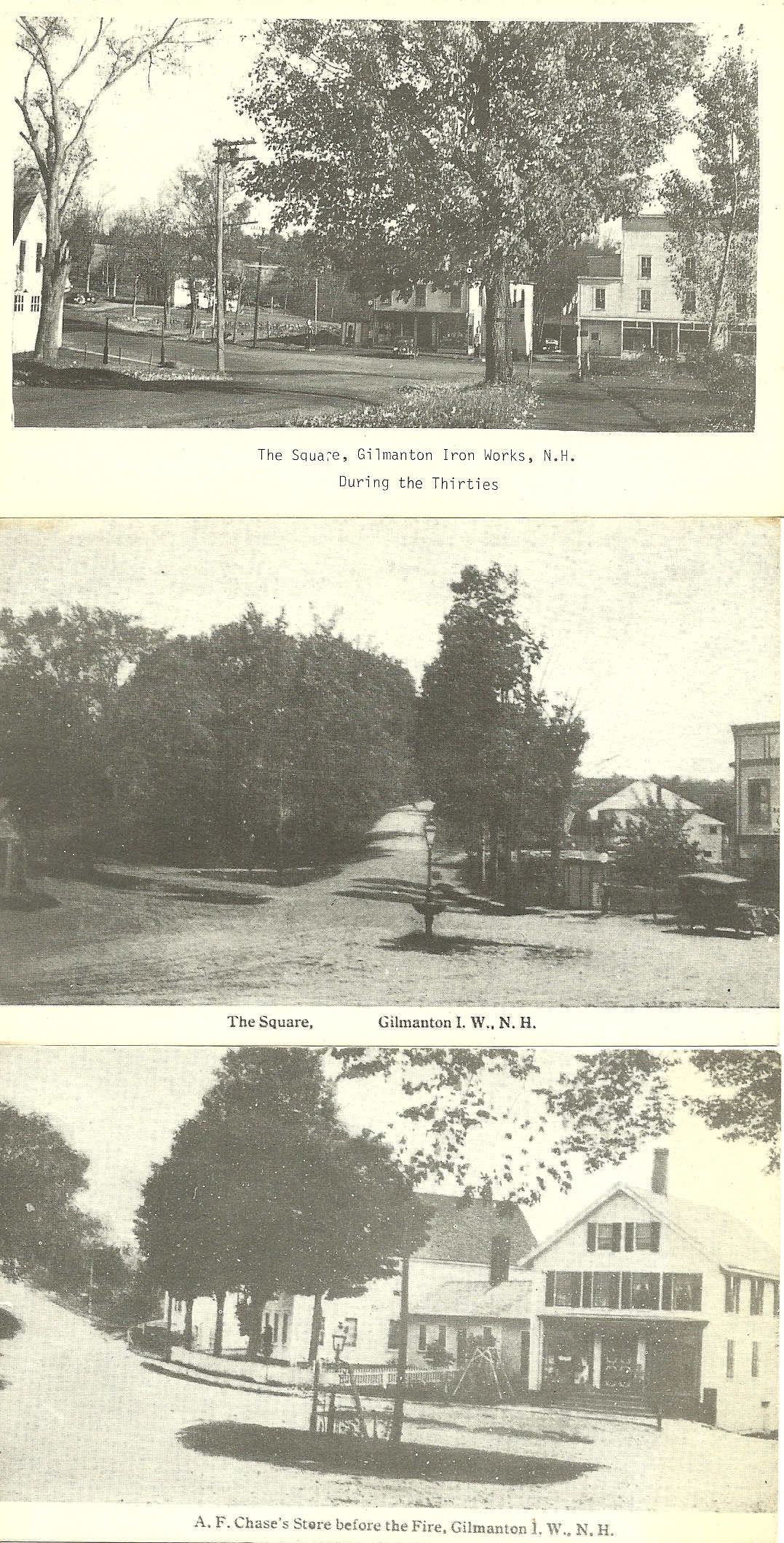 Three Views - Gilmanton Iron Works Square