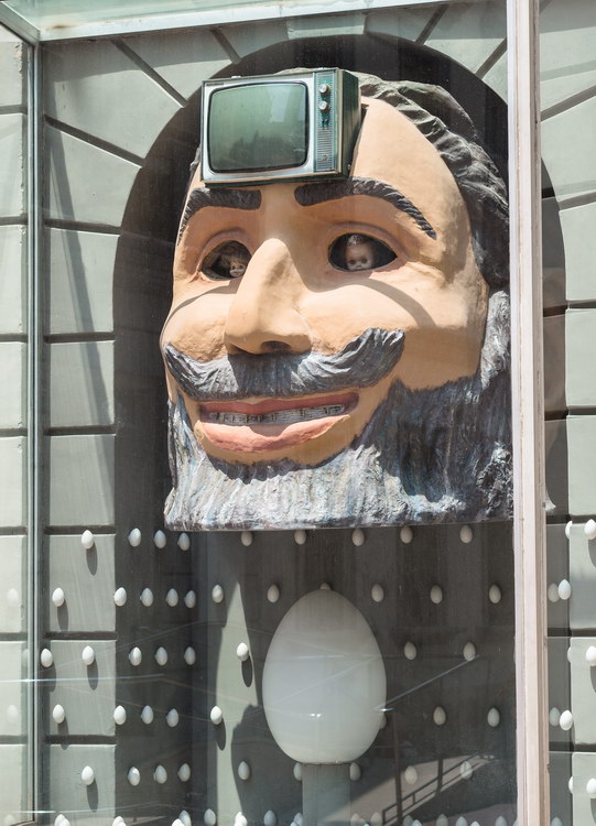 Outside the museum