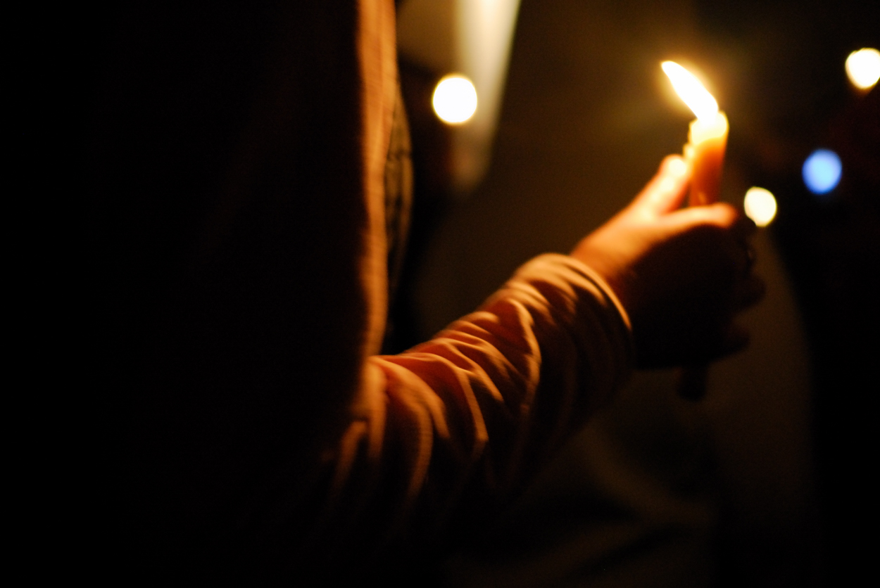 Easter candle in Mestia - Svanetia.