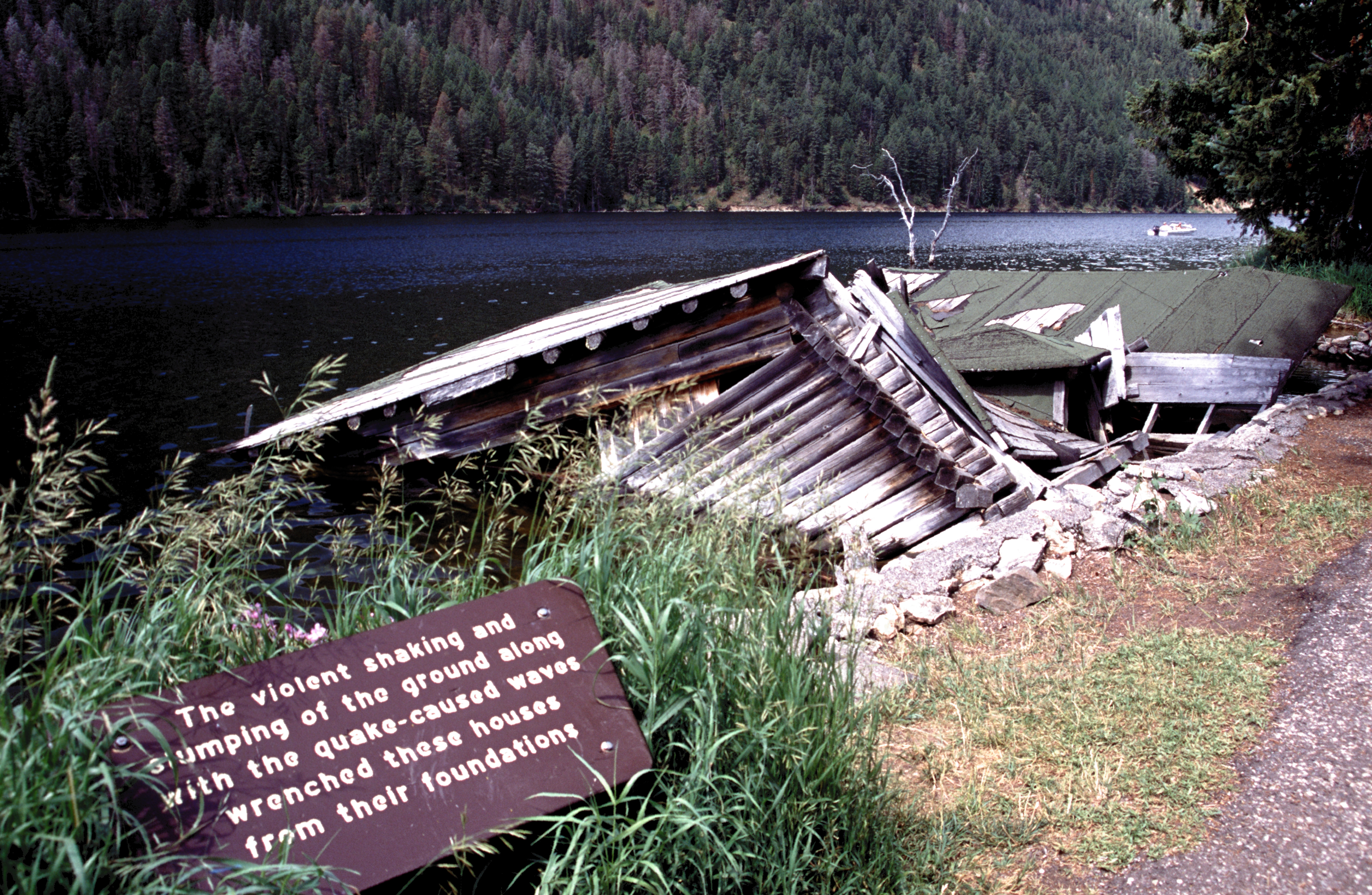 Yellowstone National Park:  Hebgen Lake House Ruins