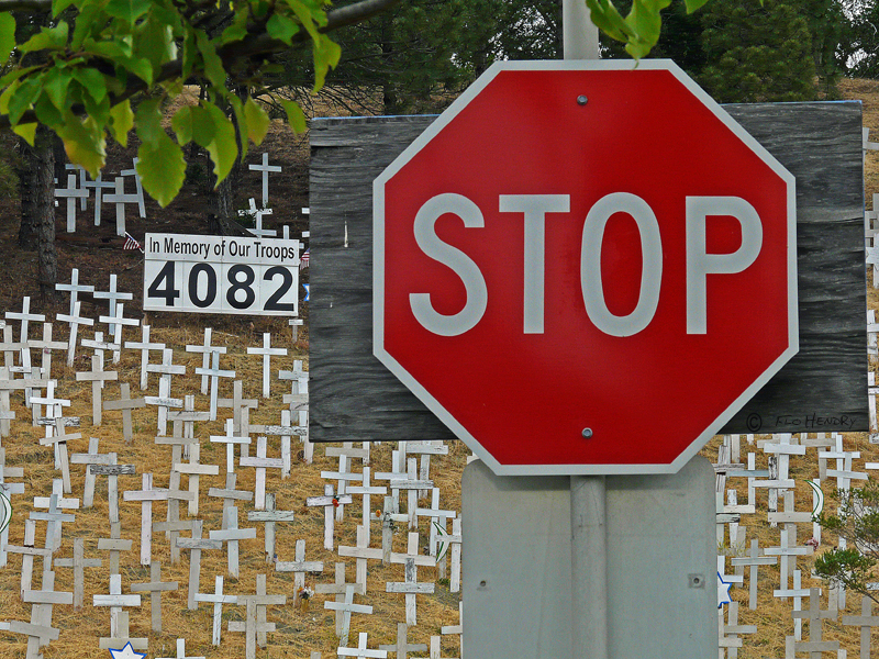 Stop the Deaths in Iraq    (video -Story of the Crosses)