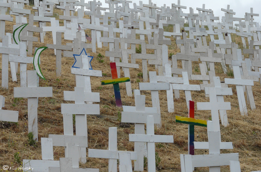 Criss-cross pattern of  the Crosses of Lafayette