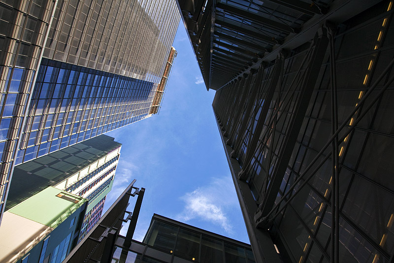 8th - Corner of  8th Ave and 41st Street (looking up) by Penny Street