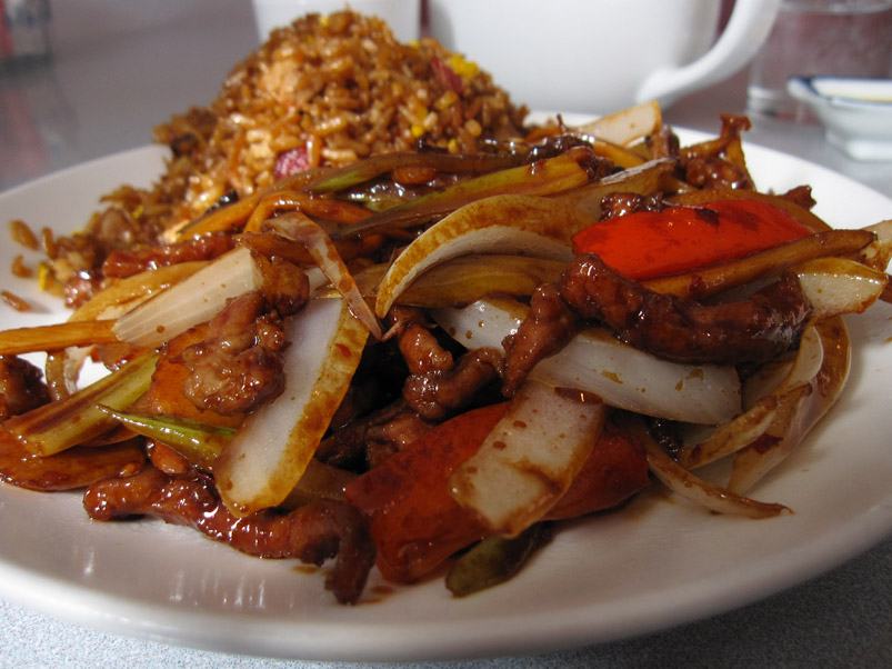 Spicy Garlic Beef and veggies