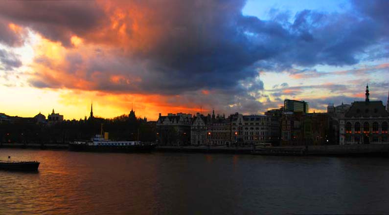 Stormy sunset