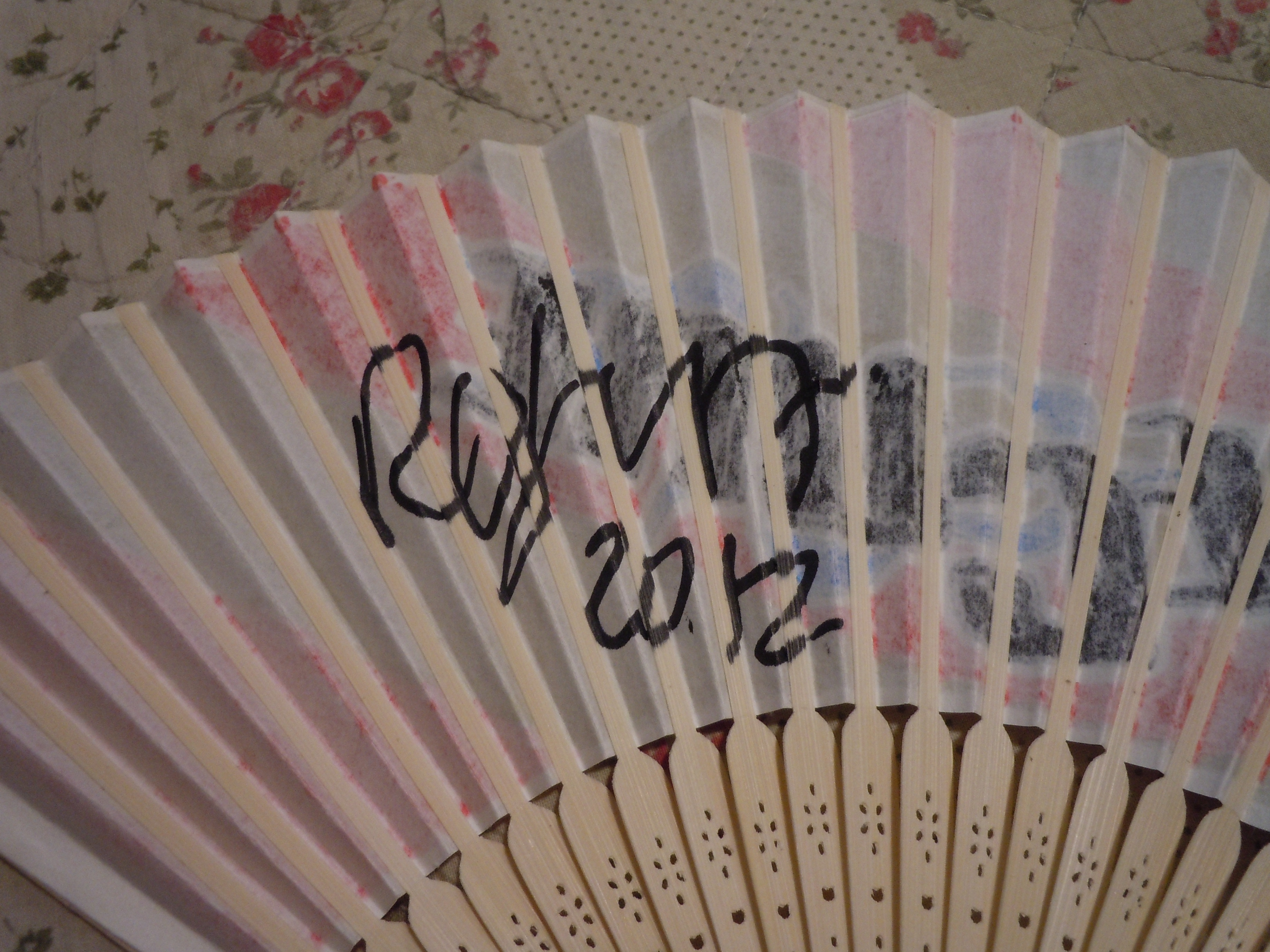 Kazukos Cure fan signed by Robert