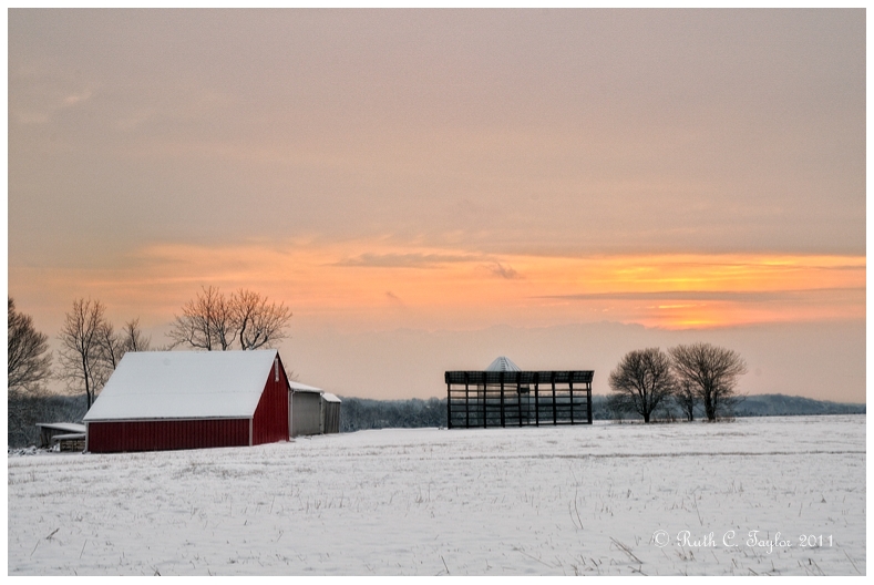 Winter Sunset Tinicum
