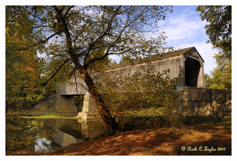 Early Autumn Along Schofield Ford Covered Bridge