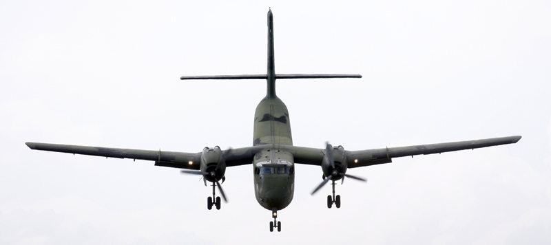 RAAF Caribou nose down