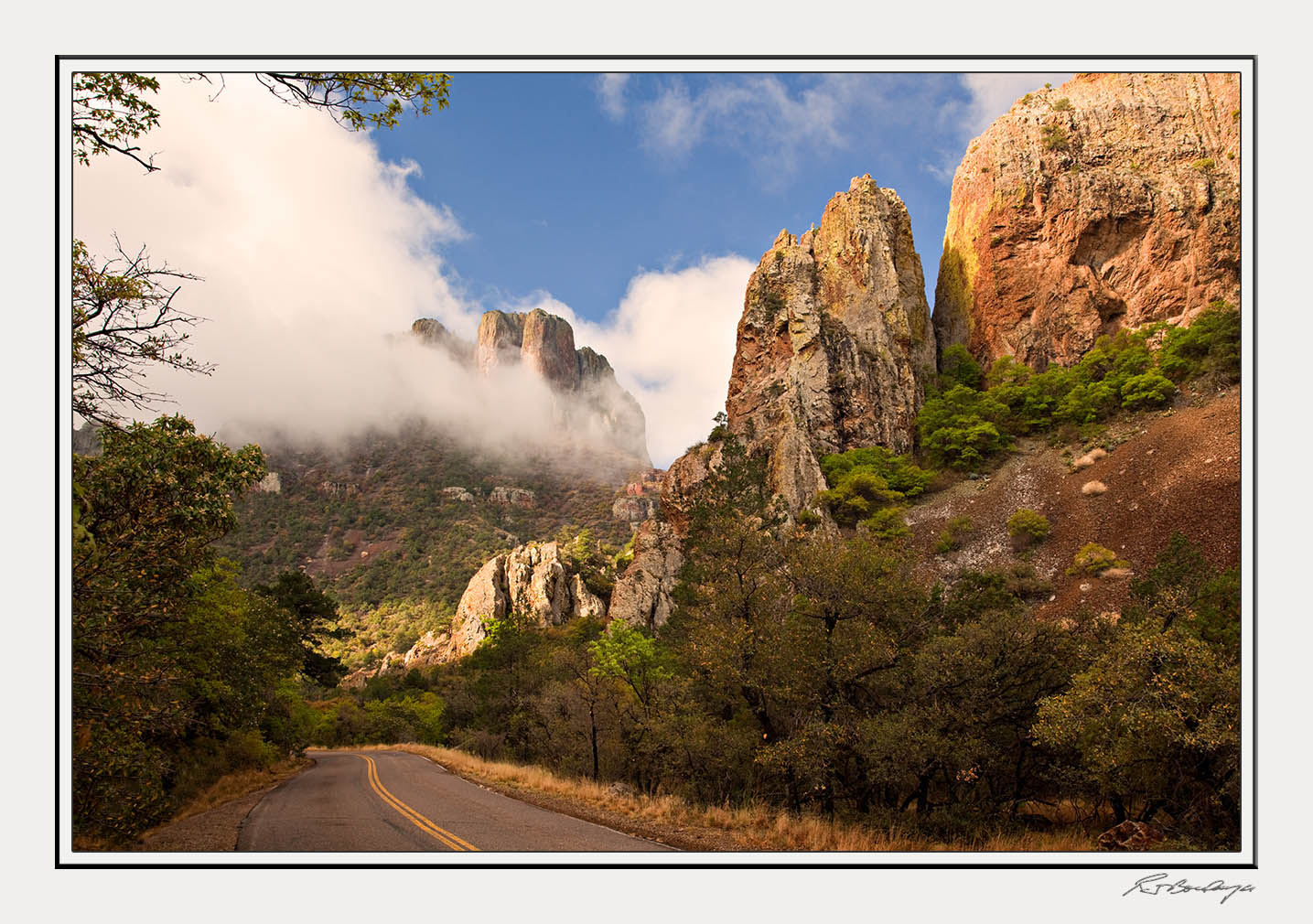 Road To Chisos Lodge
