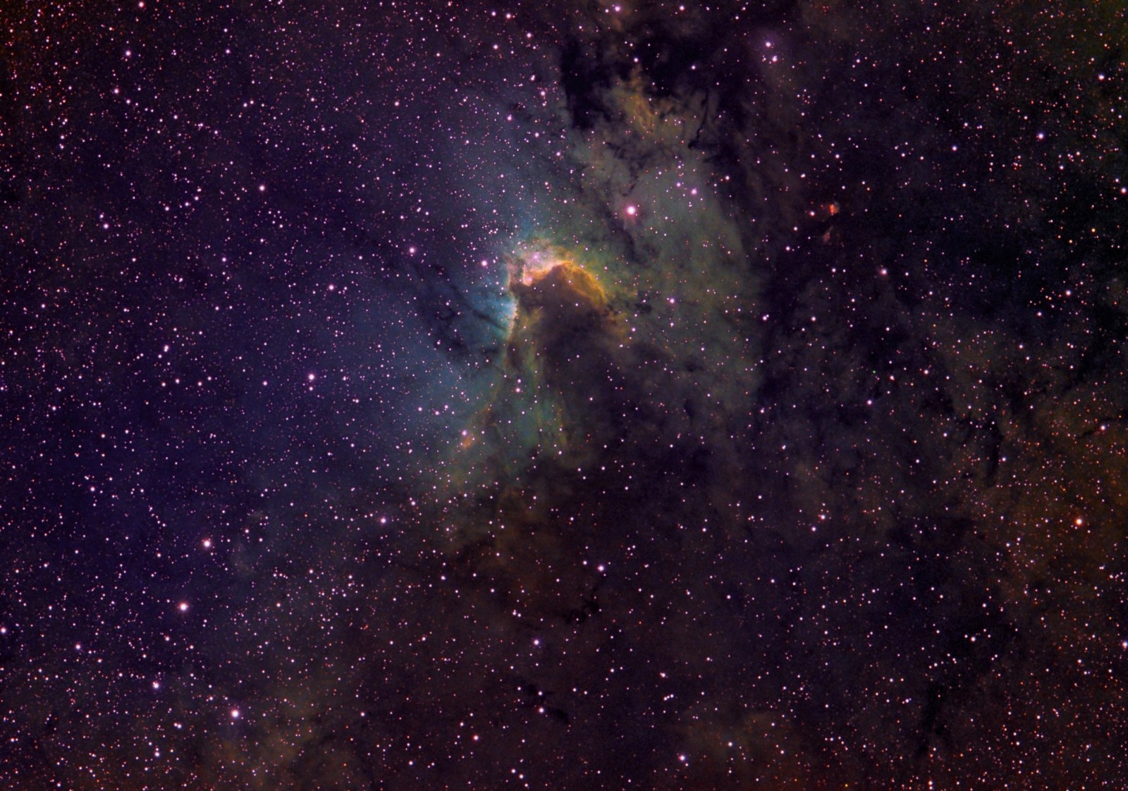 Sharpless 155 in mapped colors. ATWB Picture of the day November 9, 2008