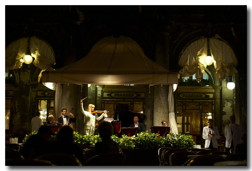 Night entertainment, Piazza San Marco, Venice
