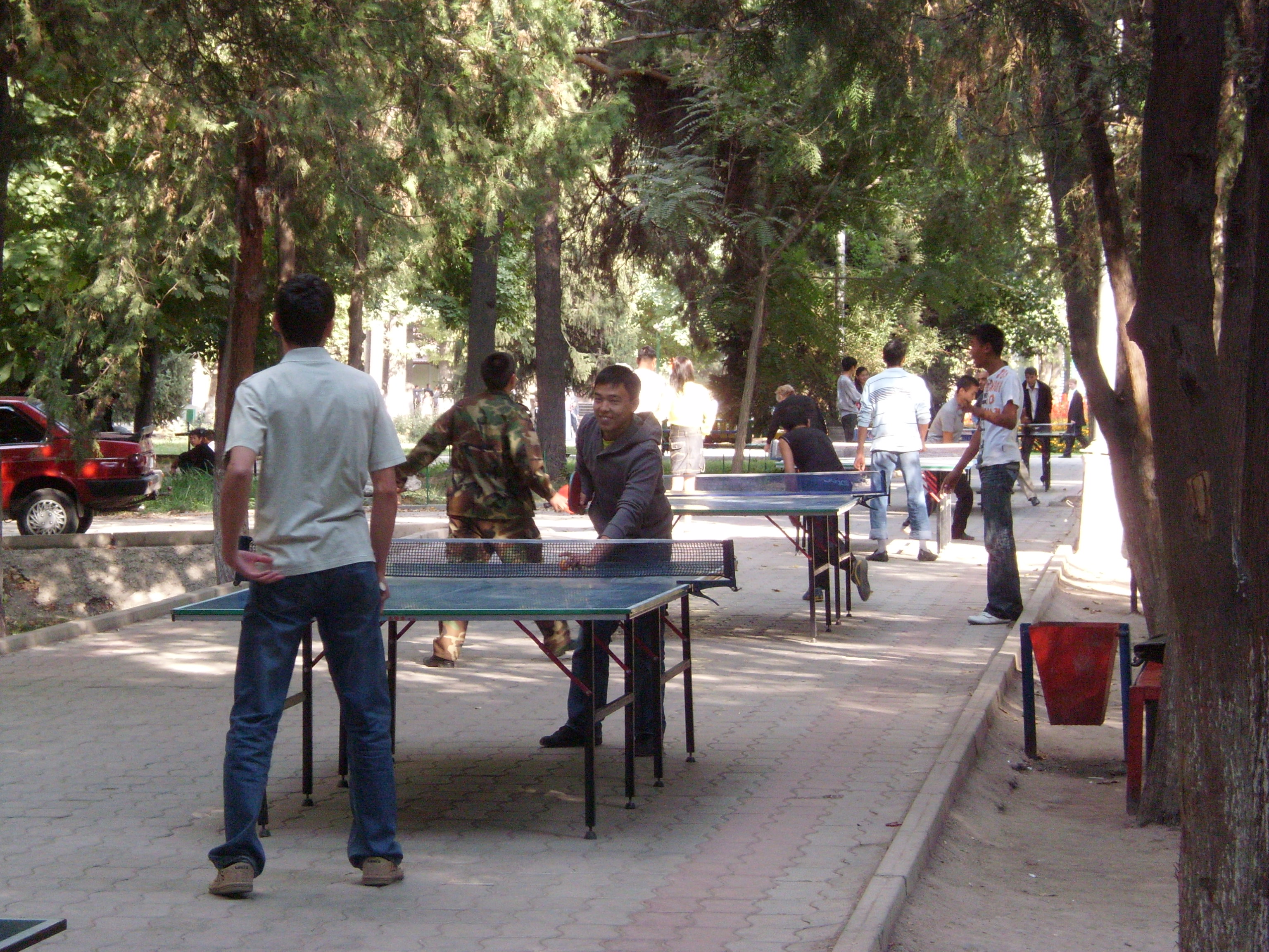 Ping Pong in a park (Bishkek - Kyrgyzstan)