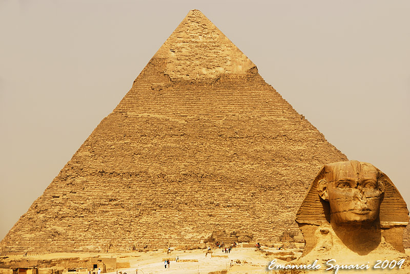 Great Sphinx and Chephrens Pyramid