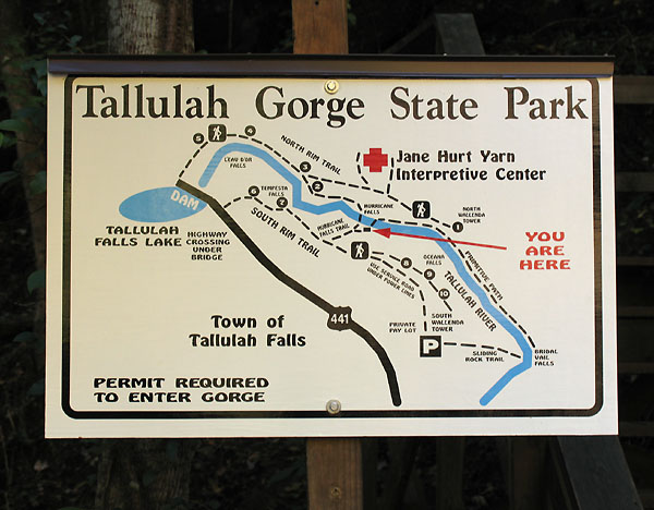Tallulah Gorge State Park Map