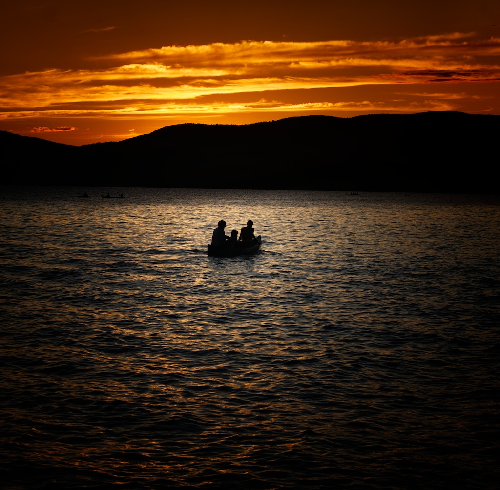 Last light on Newfound lake NH.