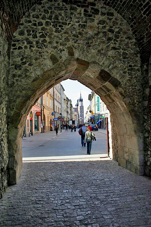 Entrance of Florianska Gate Tower