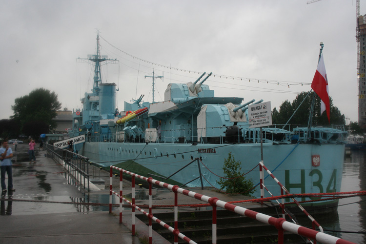 ORP Blyskawica - Grom class destroyer serving in the Polish Navy during World War II