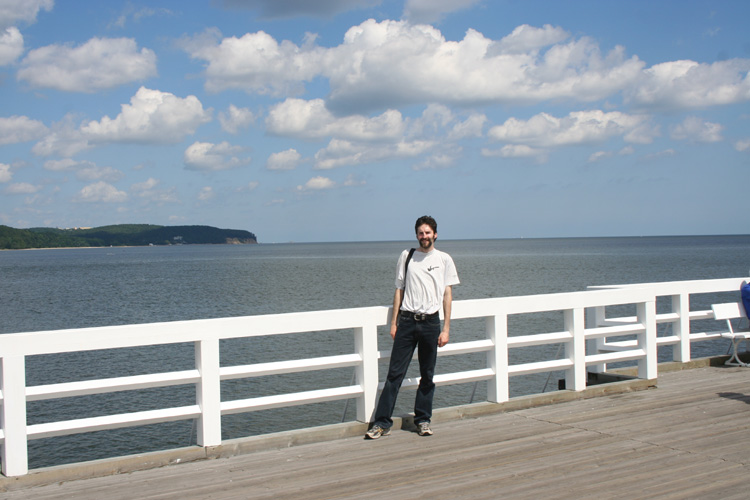 On pier