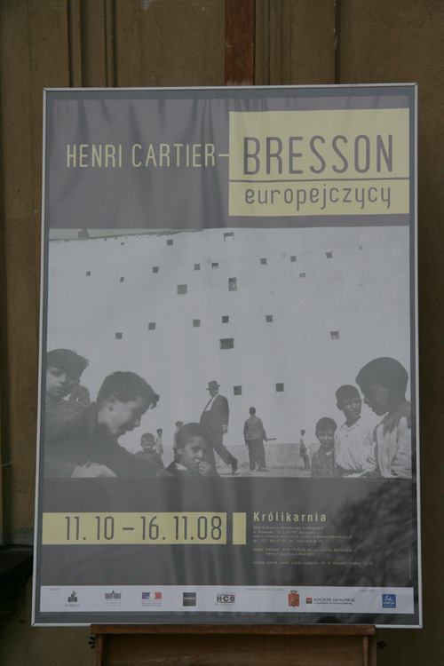 Photography Exhibition of Henri Cartier - Bresson -  Europejczycy - Poster