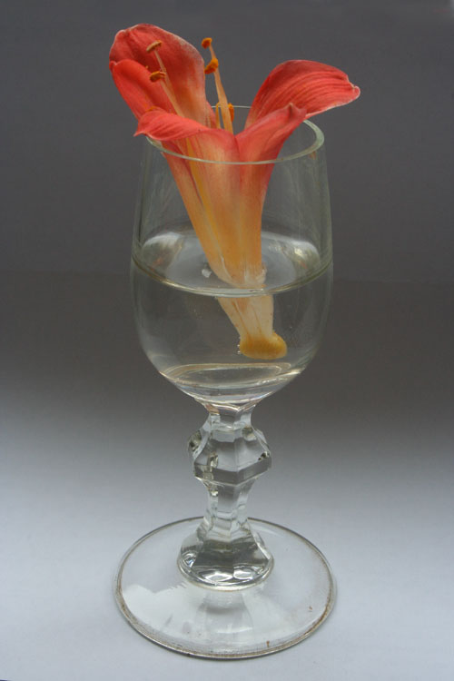 In glass