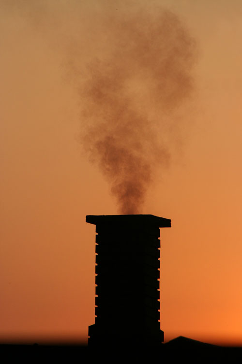 26th April 2008 - Smoke from chimney