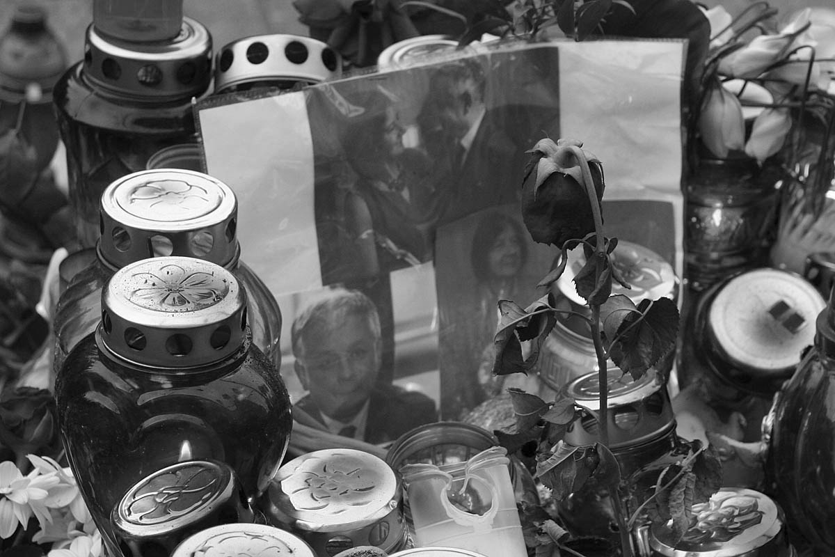 The memory of the President of Republic of Poland Lech Kaczynski and First Lady Of Poland