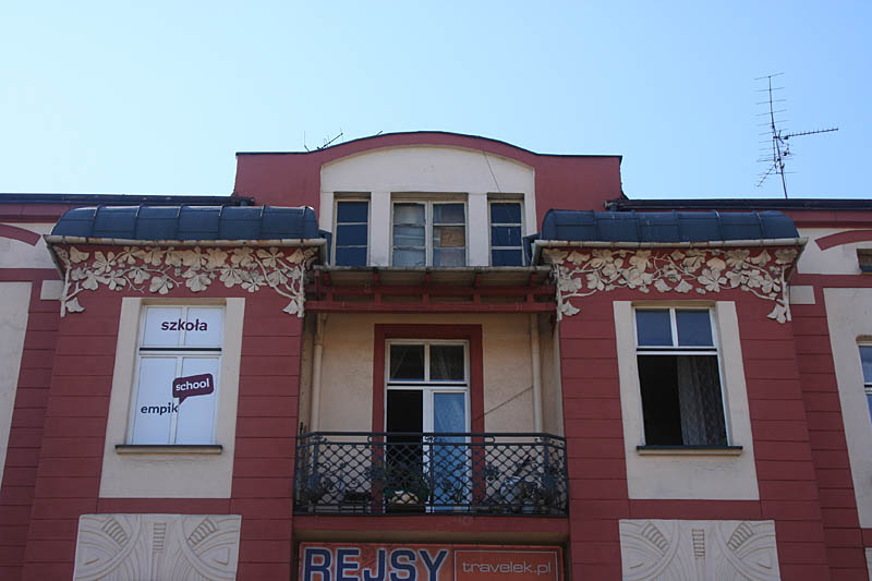 Decoration on building in Art Nouveau style