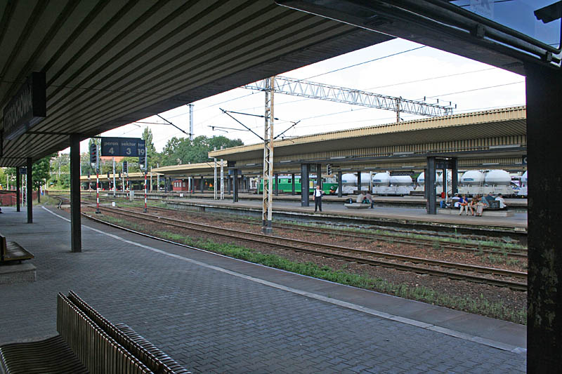 Raiway station in Czestochowa return way to home