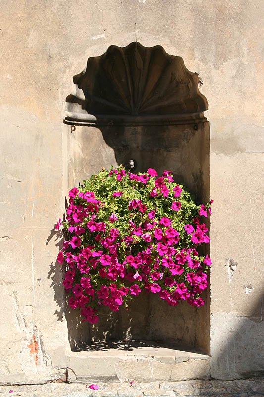 Recess with flowers