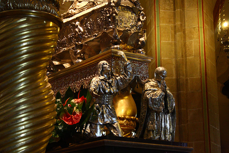 Silver relic coffin of St. Wojciech in the Cathedral
