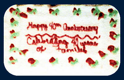 40th Anniversary Cake