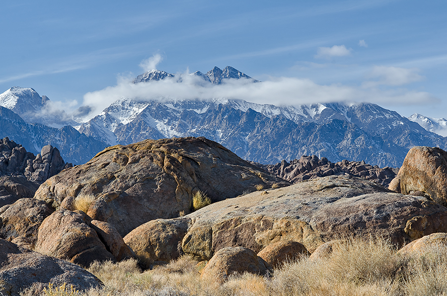 Alabama Hills And Sierra Nevada Mountains