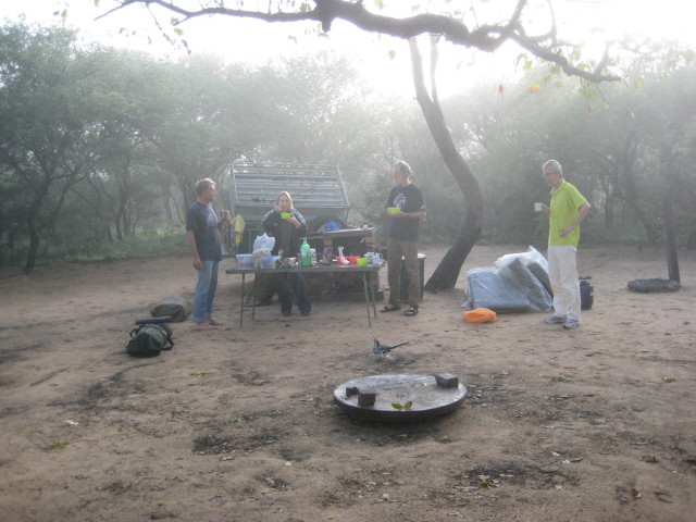 Breakfast at six.